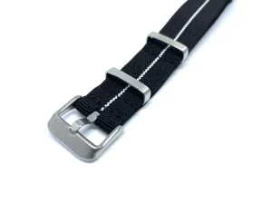 Best Watch Wear Nylon Strap Elastic – Svart / vit