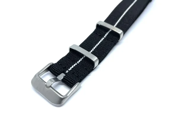 Best Watch Wear Nylon Strap Elastic – Svart / vit