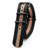 Sale Watch Wear Nylon Strap PVD – Svart / grå / orange