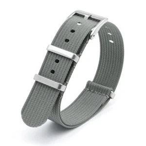 Discount Watch Wear Nylon Strap Ribbed – Grå