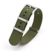 Hot Watch Wear Nylon Strap Ribbed – Grön
