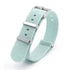 Hot Watch Wear Nylon Strap Ribbed – Ljusblå