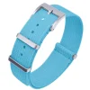Best Watch Wear Nylon Strap Ribbed – Mellanblå