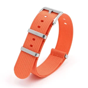 Clearance Watch Wear Nylon Strap Ribbed – Orange