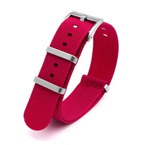 Clearance Watch Wear Nylon Strap Ribbed – Röd