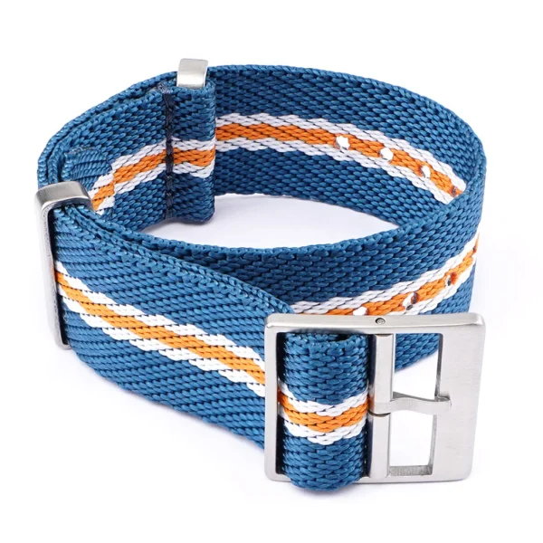Hot Watch Wear Nylon Strap Single Pass – Blå/orange/vit