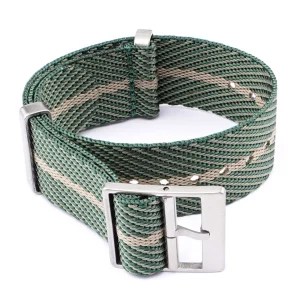 Online Watch Wear Nylon Strap Single Pass – Grön/beige