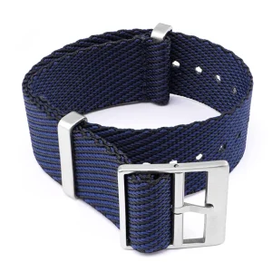 Hot Watch Wear Nylon Strap Single Pass – Mörkblå