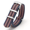 Hot Watch Wear Nylon Strap Woven – Blå / grå / röd