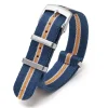 New Watch Wear Nylon Strap Woven – Blå / orange / vit