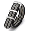 Clearance Watch Wear Nylon Strap Woven – Svart / grå / beige
