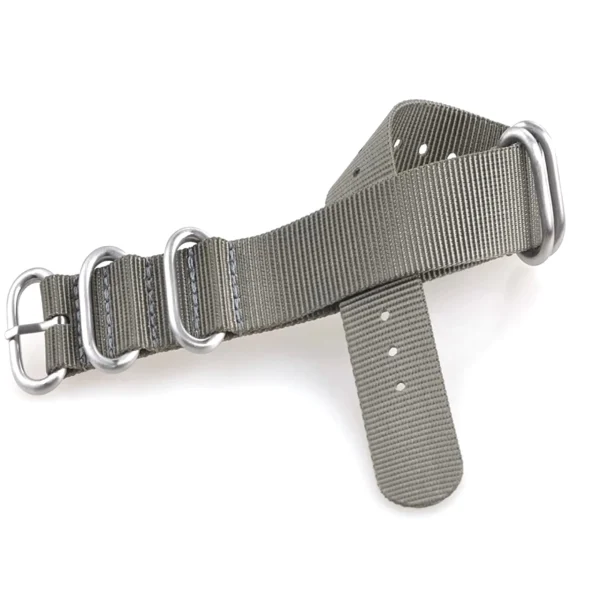 Fashion Watch Wear Nylon Strap Zulu – Grå