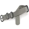 Best Watch Wear Nylon Strap Zulu PVD – Grå / svart