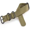 Best Watch Wear Nylon Strap Zulu PVD – Grön / svart