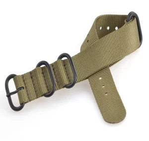 Best Watch Wear Nylon Strap Zulu PVD – Grön / svart