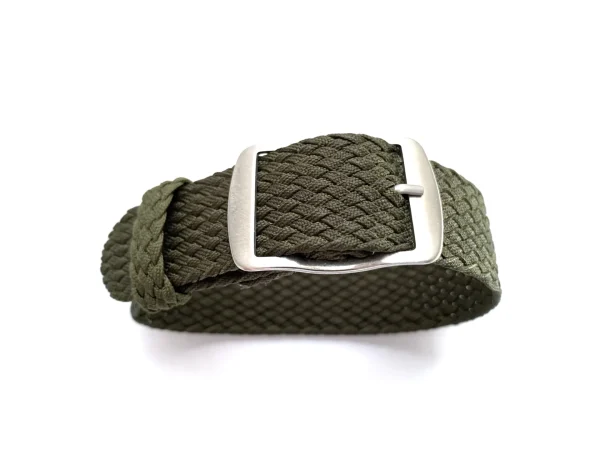 Discount Watch Wear Perlonband – mörkgrön