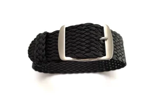 Best Watch Wear Perlonband – svart