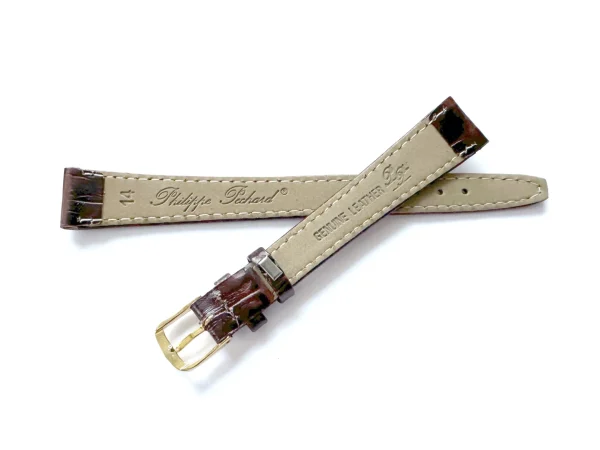 Online Watch Wear Philippe Pechard croco läder 14mm – Mörkbrun