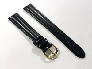 Best Watch Wear Philippe Pechard läder 16mm – Svart (guld spänne)