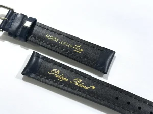 Outlet Watch Wear Philippe Pechard läder 18mm – Blå