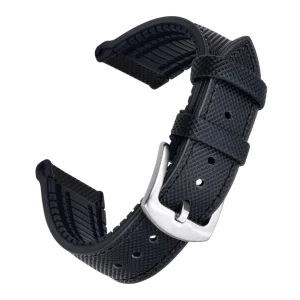 Clearance Watch Wear Sailcloth FKM – Svart